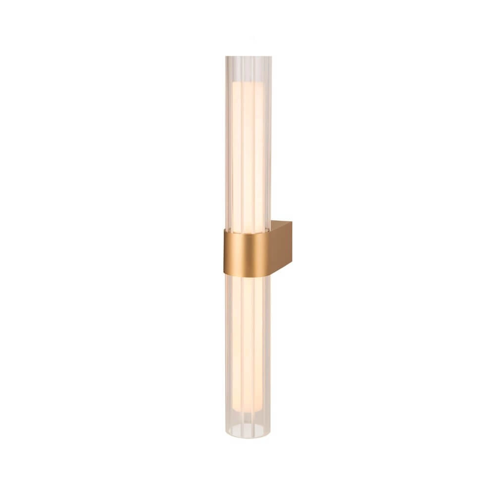 Badkamer wandlamp Lygant Double messing