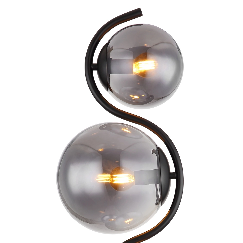 Moderne vloerlamp Porry 4-lichts zwart Globo 9007371431861