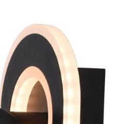 Led wandspotje Kimon zwart Brilliant 4004353396779