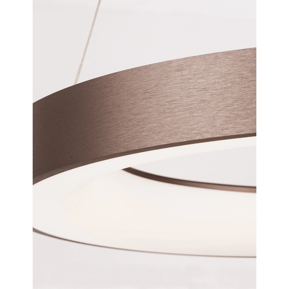 Hanglamp Rando Thin koffie bruin Ø 60cm Lyora 5212017420244
