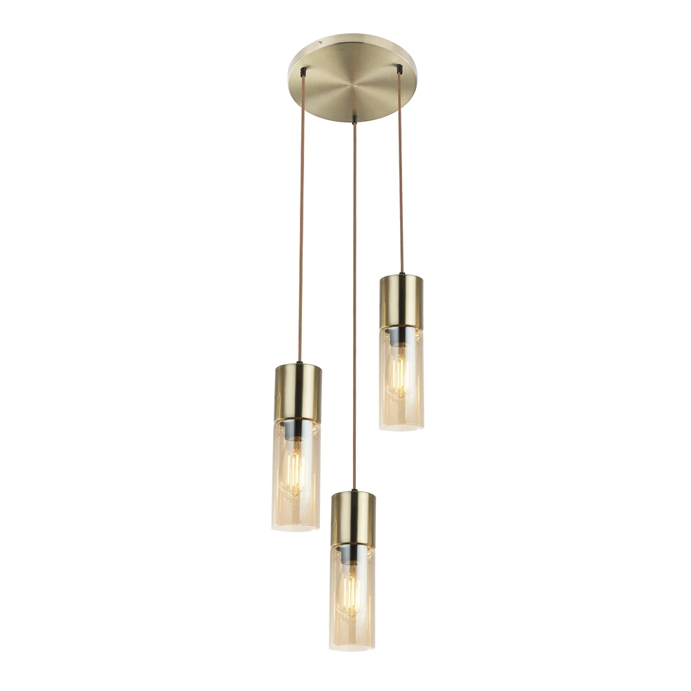 3-lichts hanglamp Annika goud design