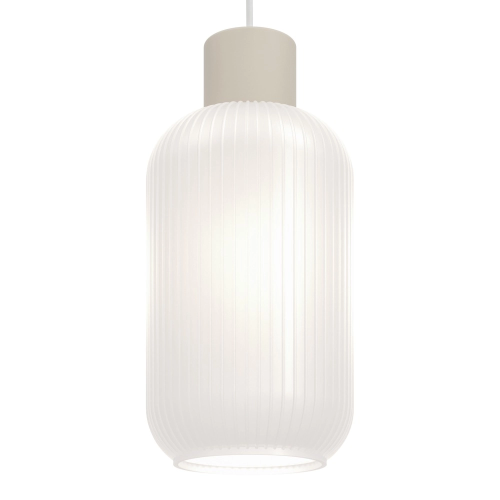 Design hanglamp Dasmina zand bruin met wit Ø 13cm Eglo 9008606406296