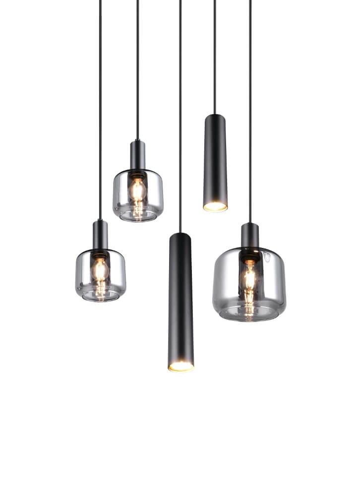 Vide hanglamp Mataro met pendels Trio 4017807612912