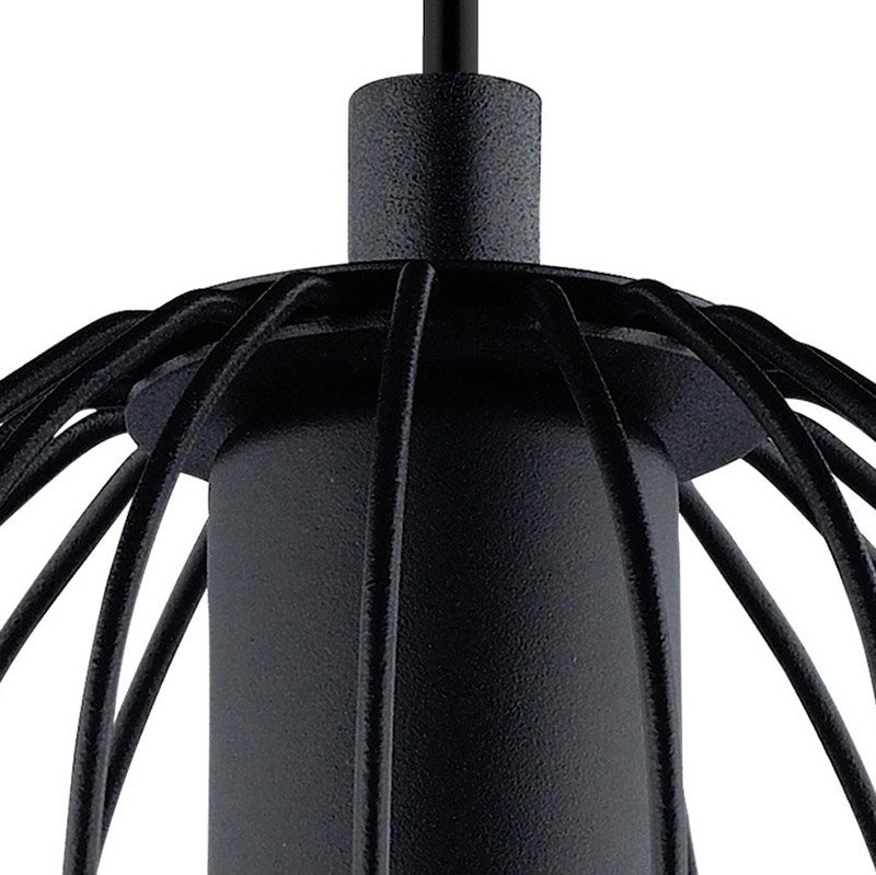 Vintage hanglamp Newtown Beam 3-lichts 70cm zwart Eglo 9002759494780