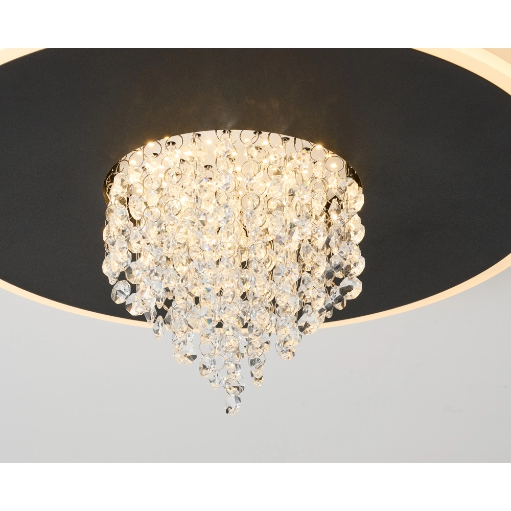 Plafondlamp Deluge zwart Searchlight 5053423301655