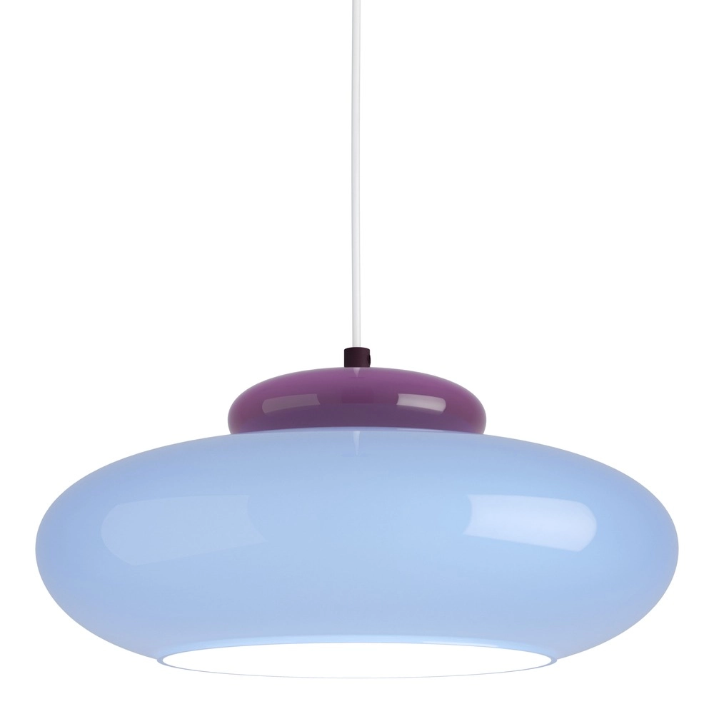 Design hanglamp Berardelli blauw met paars Ø 32cm