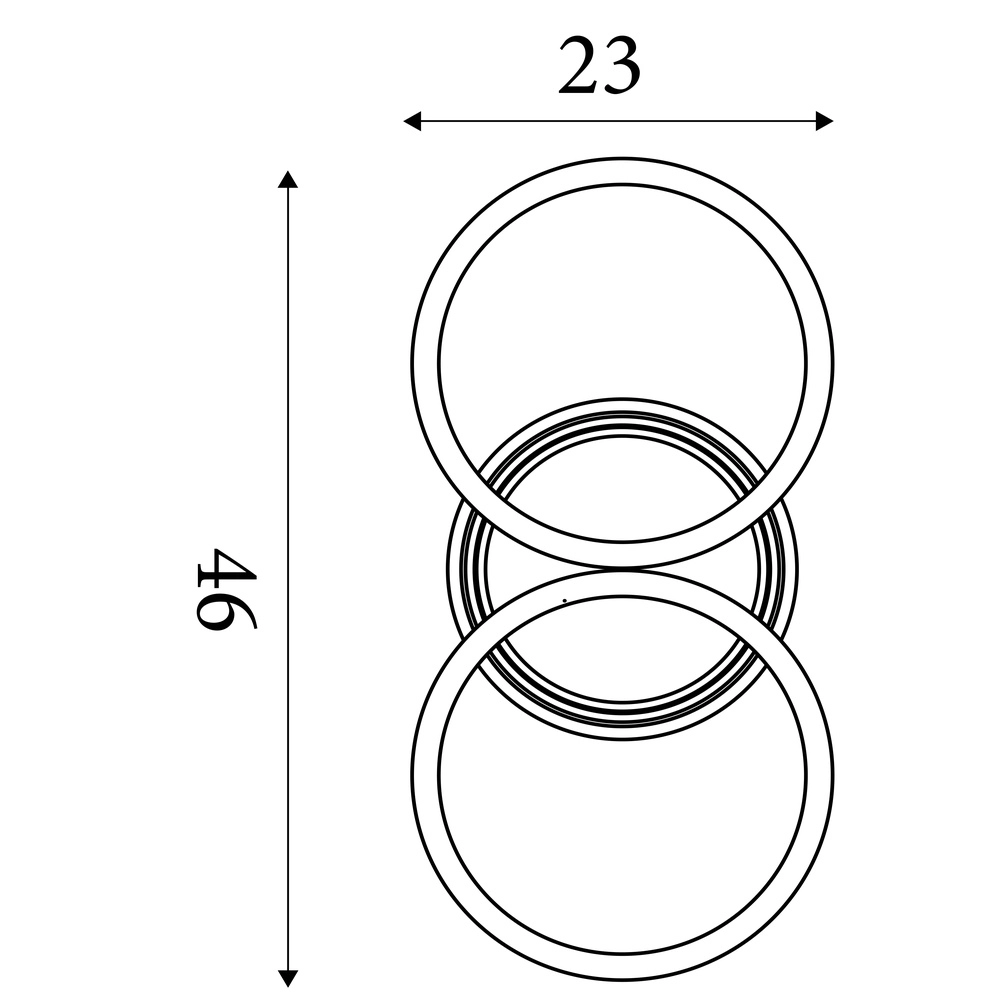 Plafondlamp Contour zwart Searchlight 5053423298764