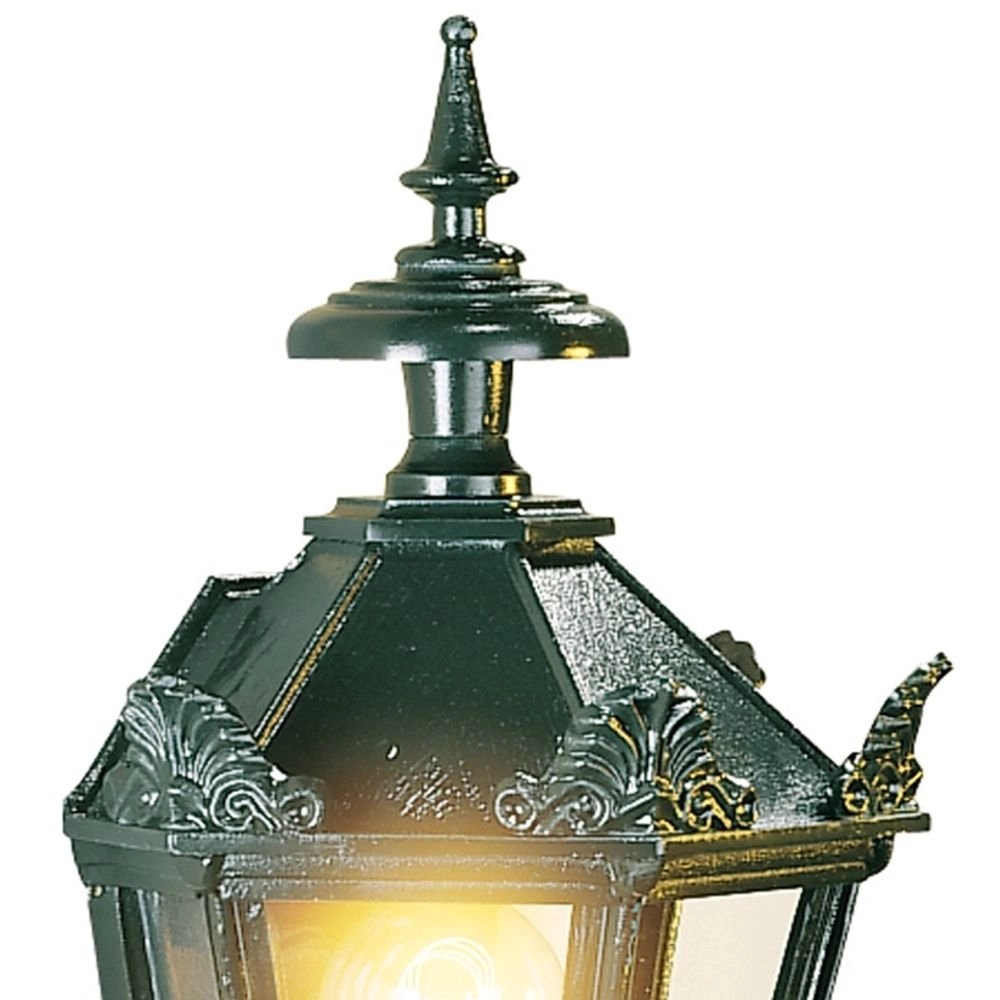 Nostalgische wandlamp Oxford 10 met kronen - zwart KS Verlichting 8714732120142
