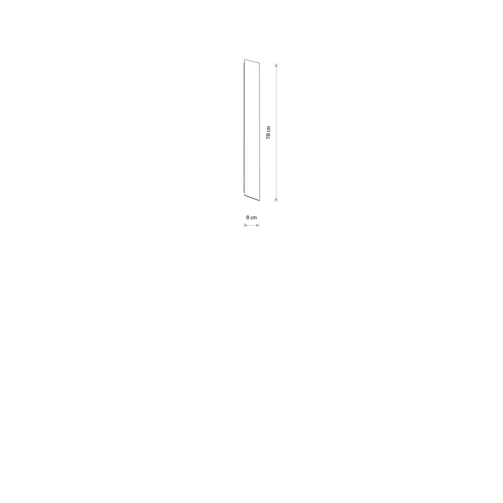 Moderne wandlamp Comma Led wit 78cm Lyora 5903139118842