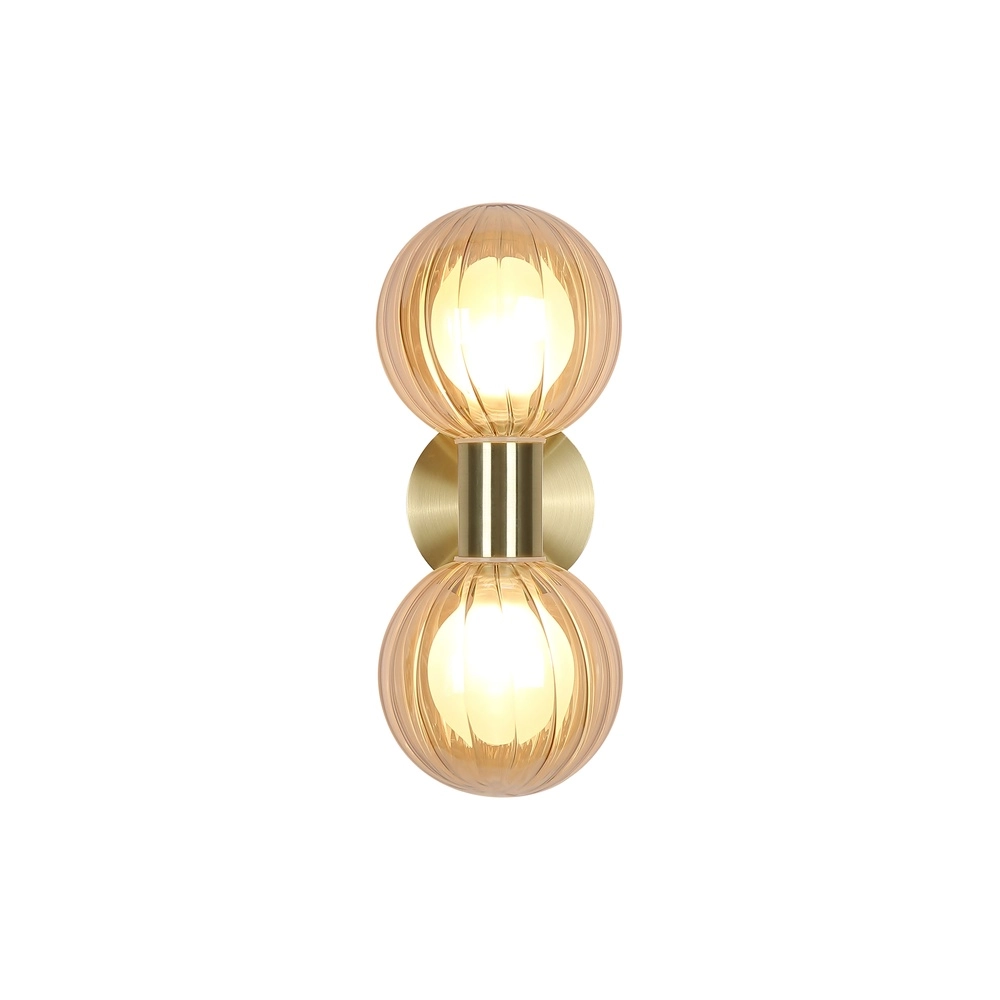Wandlamp Luminsphere goud dubbel