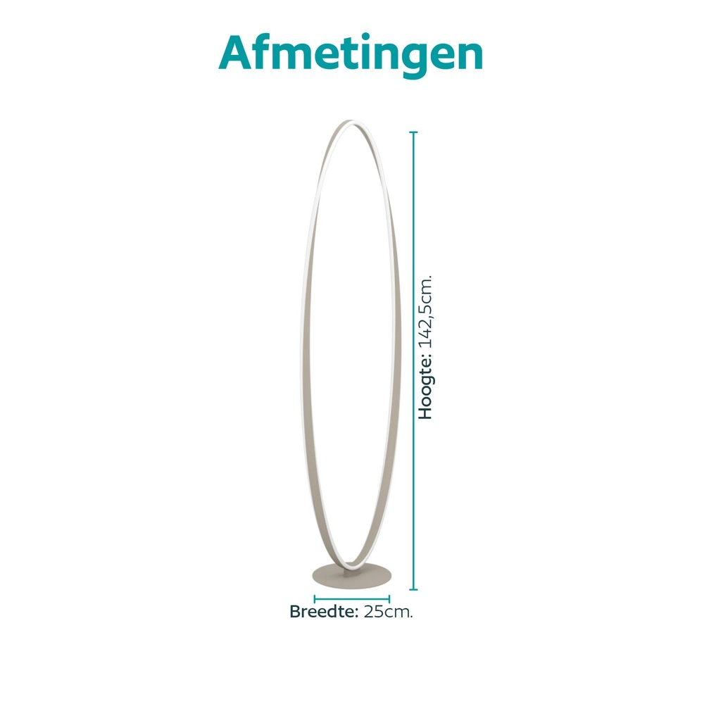 Design vloerlamp Camerota zand bruin Eglo 9008606391363