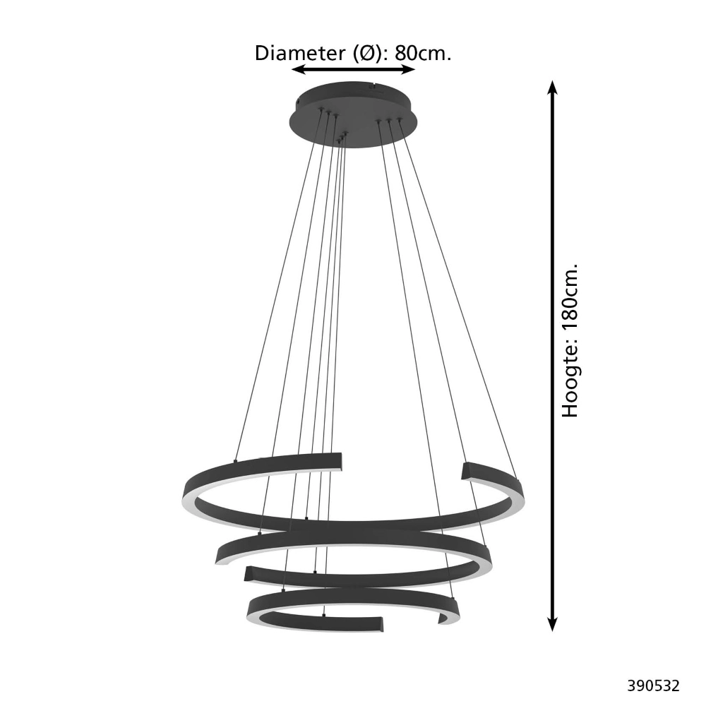 Design hanglamp Labonete zwart Stars of Light 9008606359554