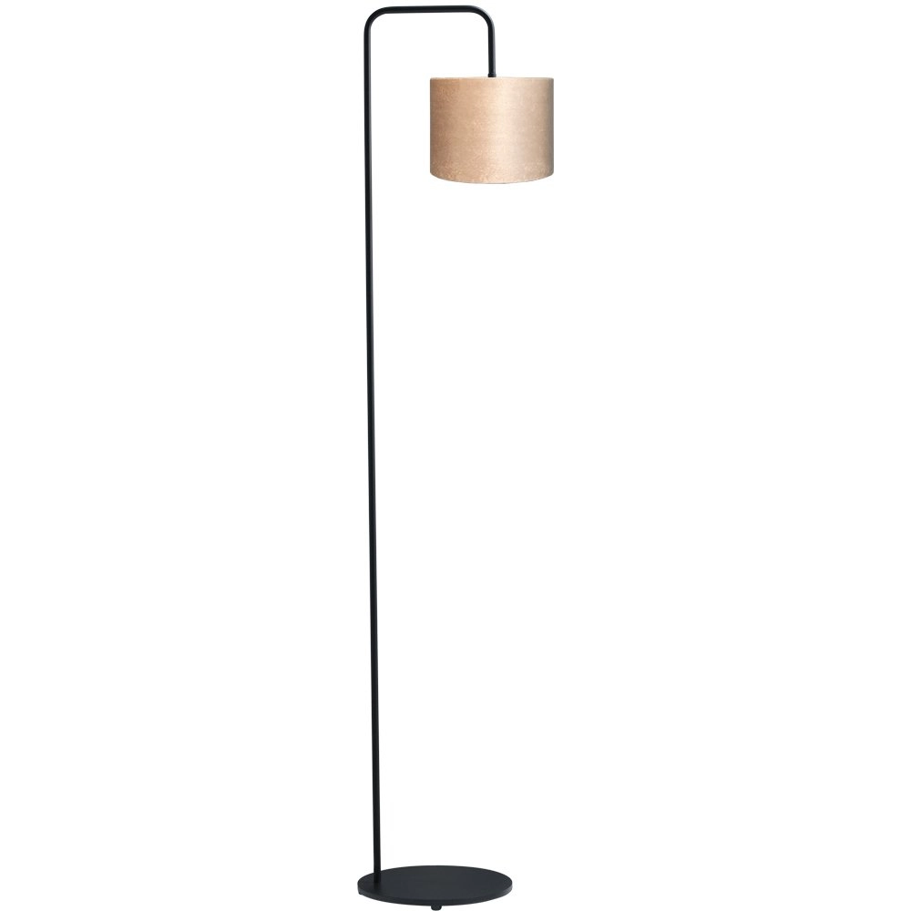 Vloer Schemerlamp Venus 152cm met zandkleurige lampenkap Vloer Schemerlamp Venus 152cm met zandkleurige lampenkap