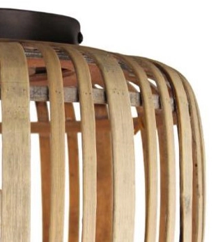 Plafondlamp Woodrow 32cm houtbruin Brilliant 4004353395284