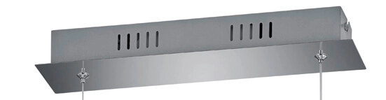 Led hanglamp Perugia chroom Trio 4017807525823