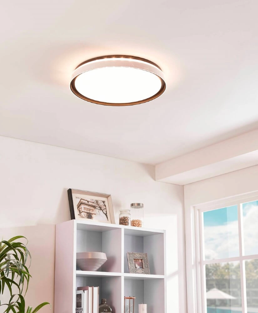 Zwarte plafondlamp Seluci Ø 49cm Eglo 9002759997816