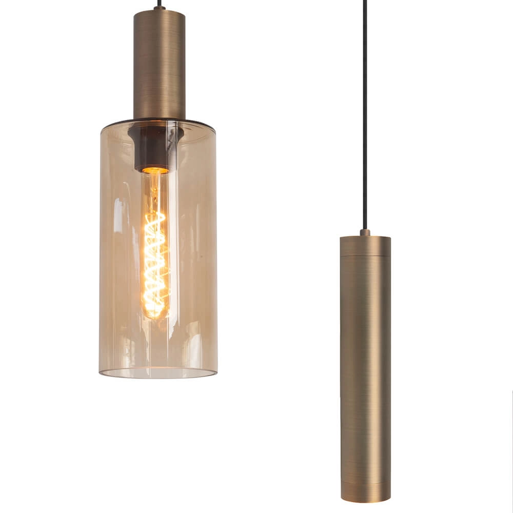 Hanglamp Perugia brons - 3x E27 - 2x GU10 Highlight 8718379047091