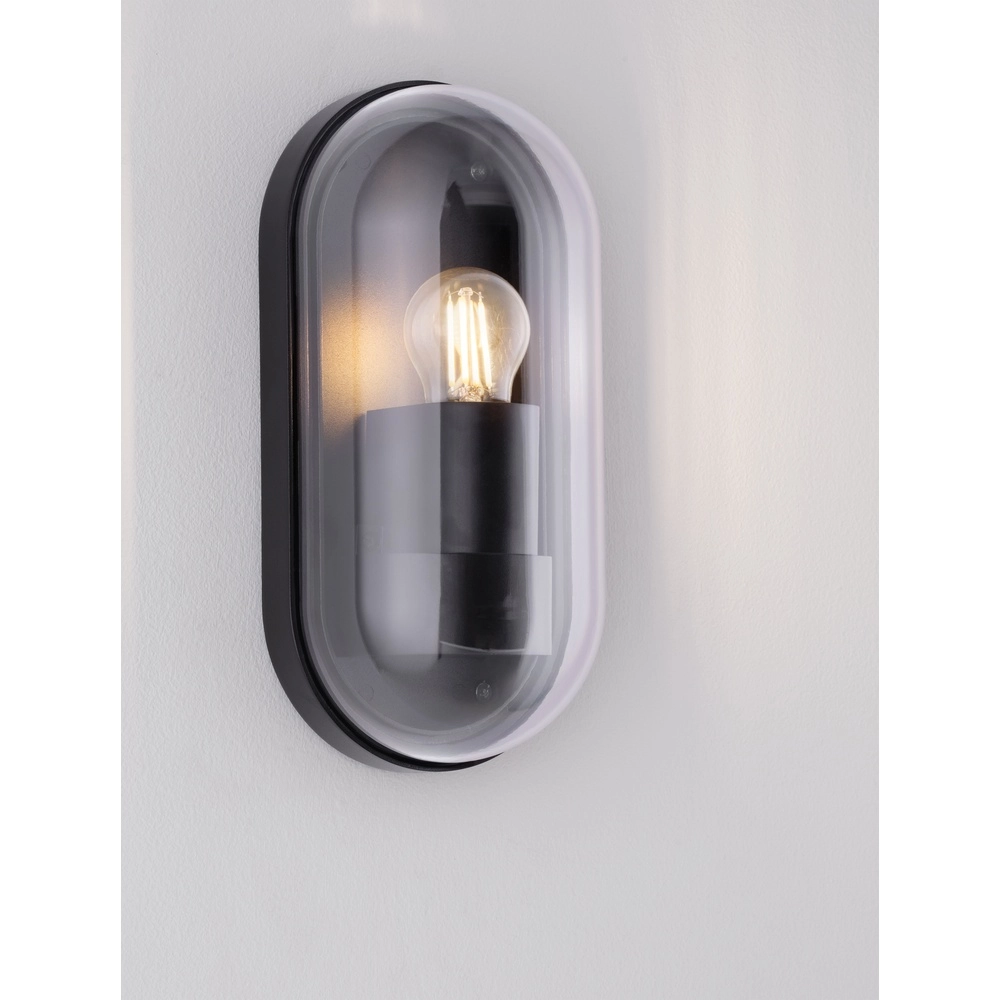 Ovale wandlamp Amel klassiek antraciet Ovale wandlamp Amel klassiek antraciet
