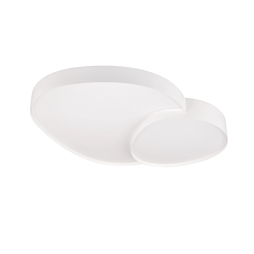 Organische plafonniere Rise 77cm wit Trio 4017807600605