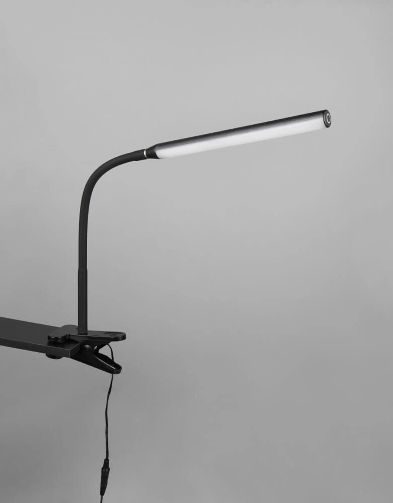 Klem bureaulamp Nevada flexibel - zwart Trio 4017807618167