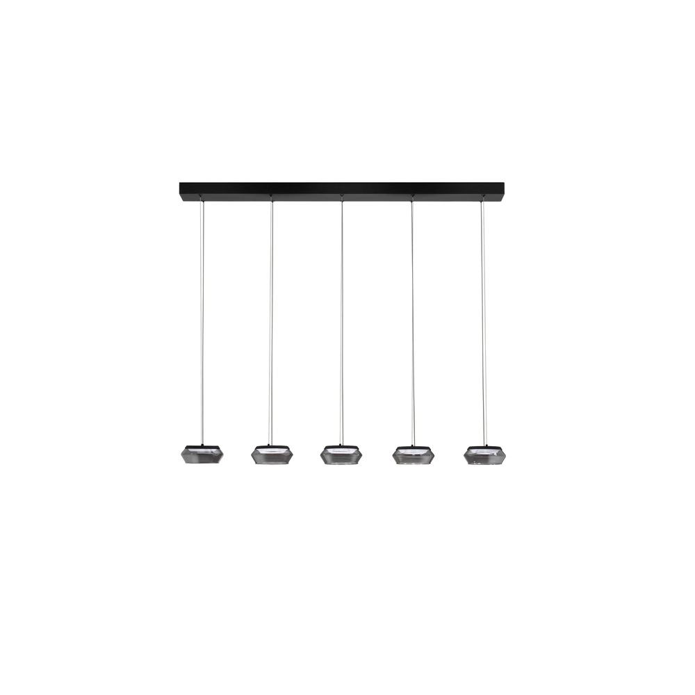 Strakke hanglamp Jailyn recht 5-lichts Lyora 5212017468413