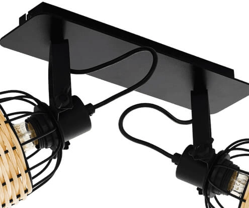 Dubbele rotan spot Anwick 1 Eglo 9002759433253