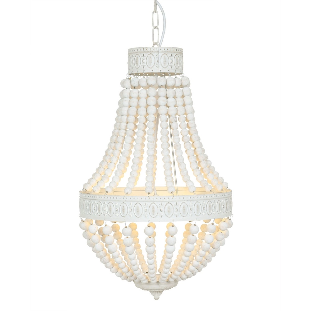 Witte kroondluchter Ella Ø 40cm Witte kroondluchter Ella Ø 40cm