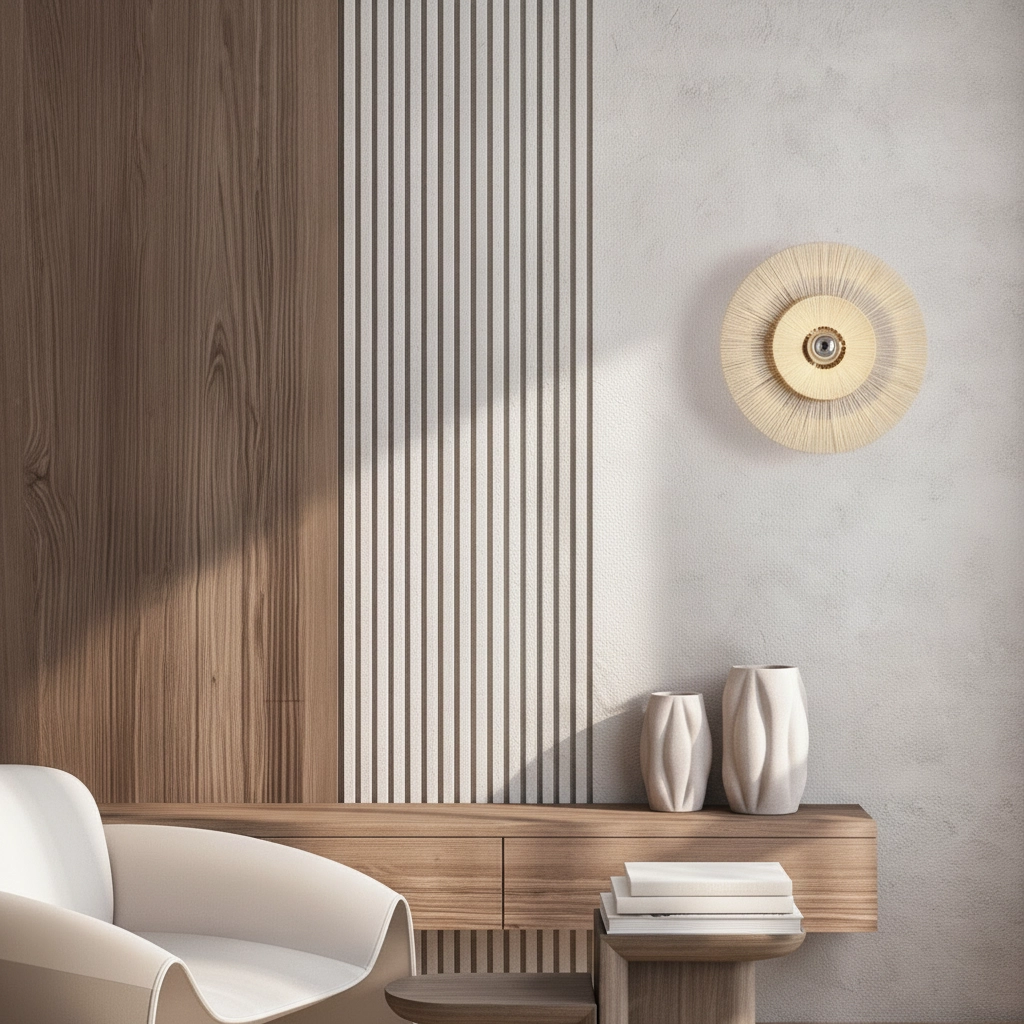 Japandi wandlamp Nora beige