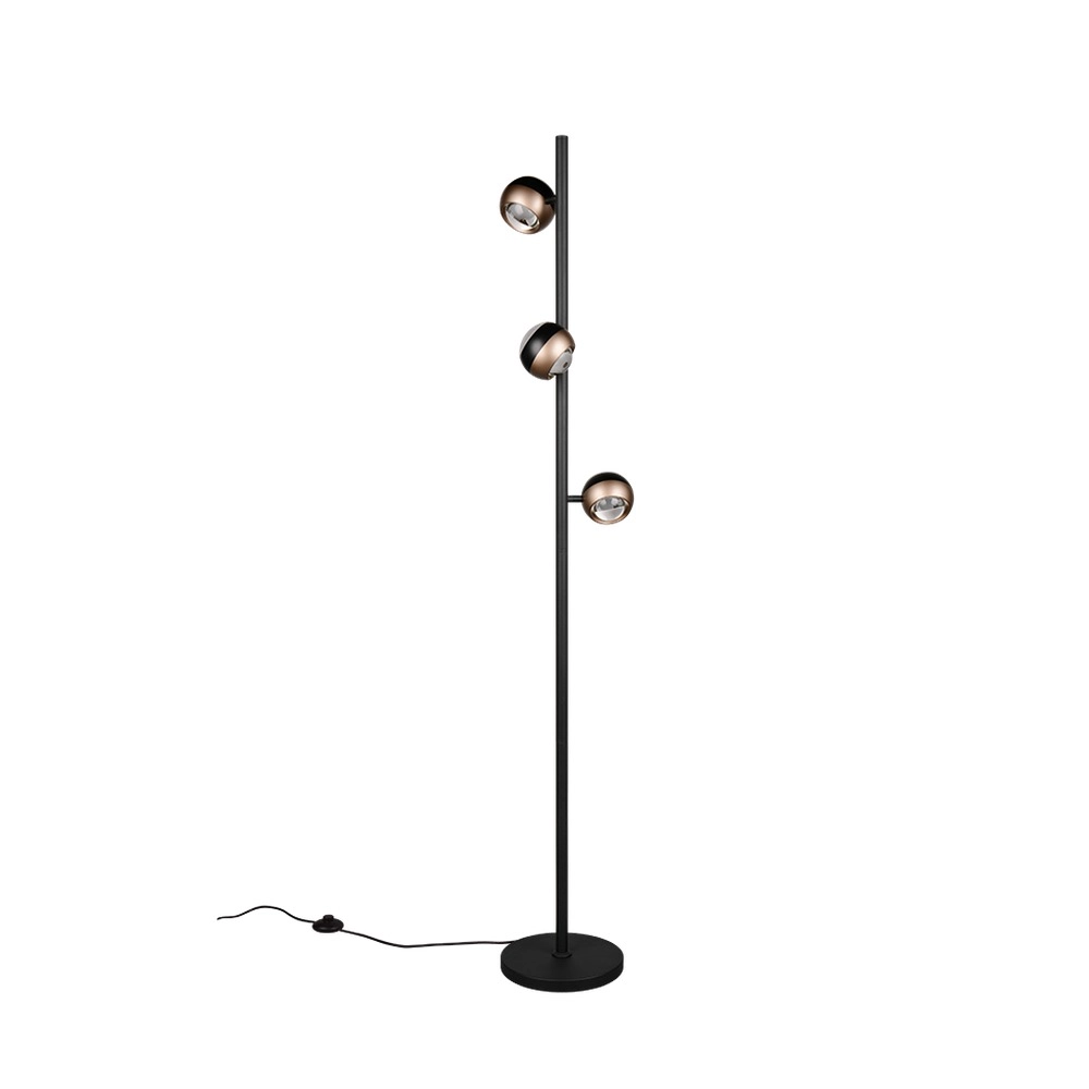 Design vloerlamp Orbit zwart Trio 4017807619065
