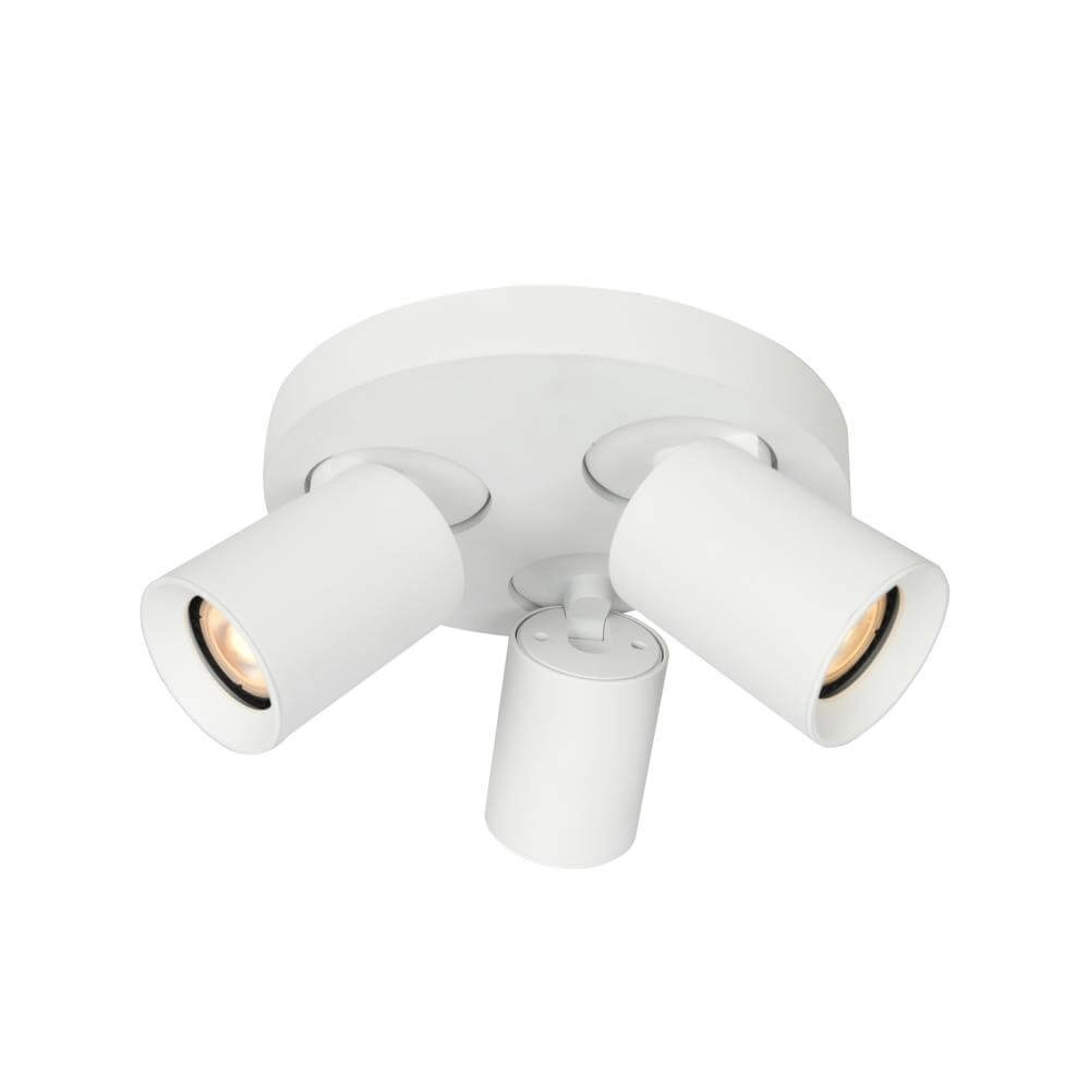 Ronde plafondlamp Megano 3-lichts wit Ronde plafondlamp Megano 3-lichts wit