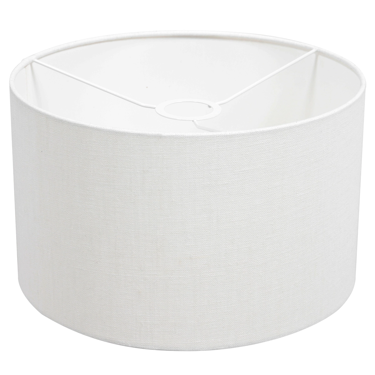 Wand Leeslamp Prestige Chic RVS met 30cm wit linnen kap Steinhauer 8712746145786
