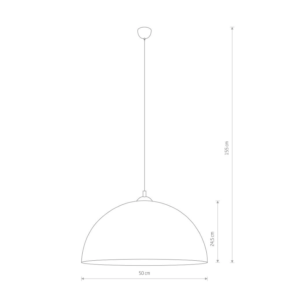 Hanglamp Hemisphere Super L roodkoper Lyora 5903139102971