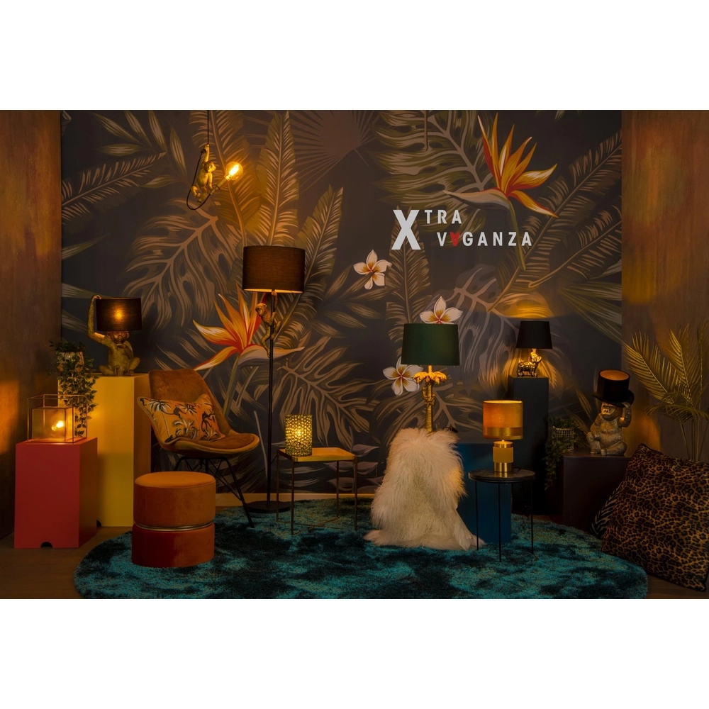 Hanglamp Extravaganza Chimp aapje zwart met goud Lucide 5411212105318