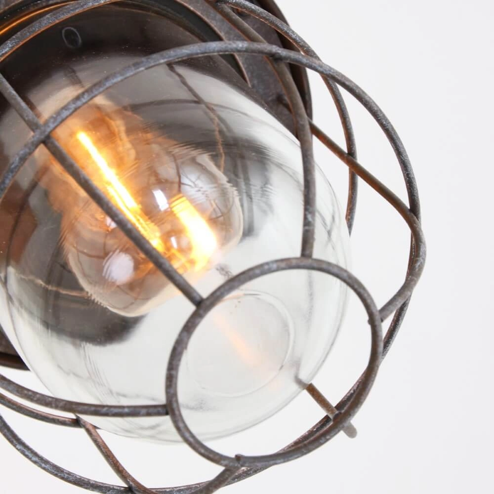Landelijke hanglamp Mistral 17cm antiek bruin Steinhauer 8712746111835