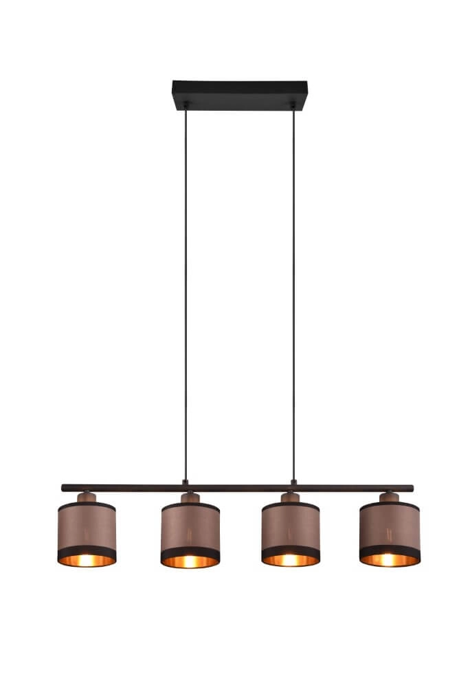Hanglamp Davos taupe 4-lichts Trio 4017807574333