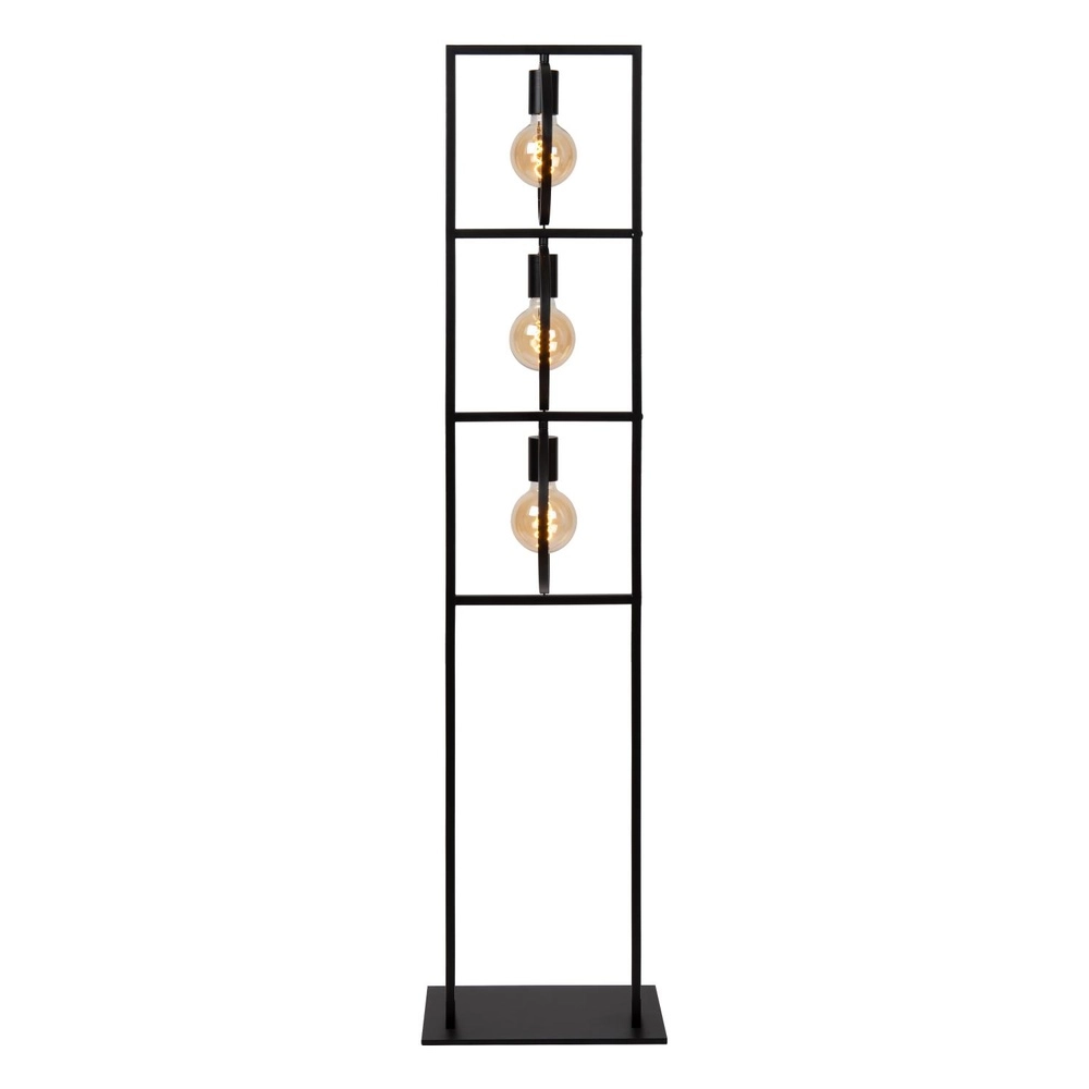 Unieke vloerlamp Suus 3-lichts zwart Lucide 5411212010896