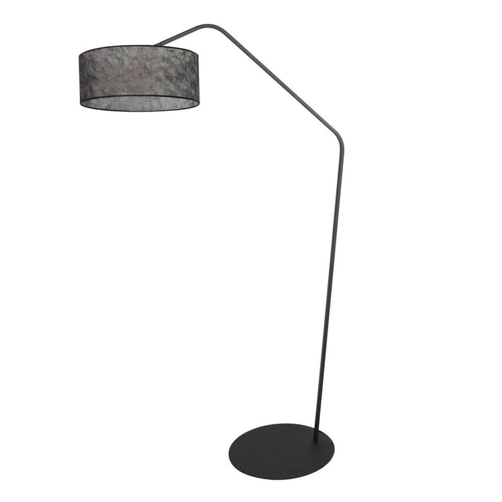 Vloerlamp Zig-Zag zwart met zwart transparante kap Ø 40cm Steinhauer 8712746179231
