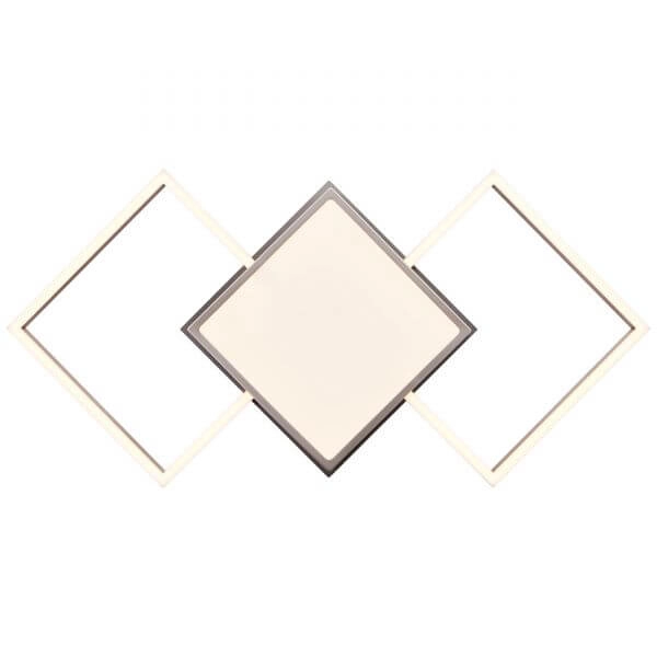 Plafondlamp Zelia 3-vaks 51cm RVS Brilliant 4004353390609