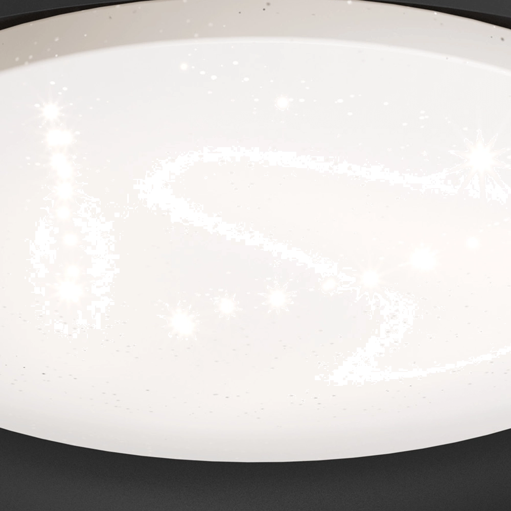 Zwarte plafondlamp Penjamo Ø 46,5cm Eglo 9002759997038