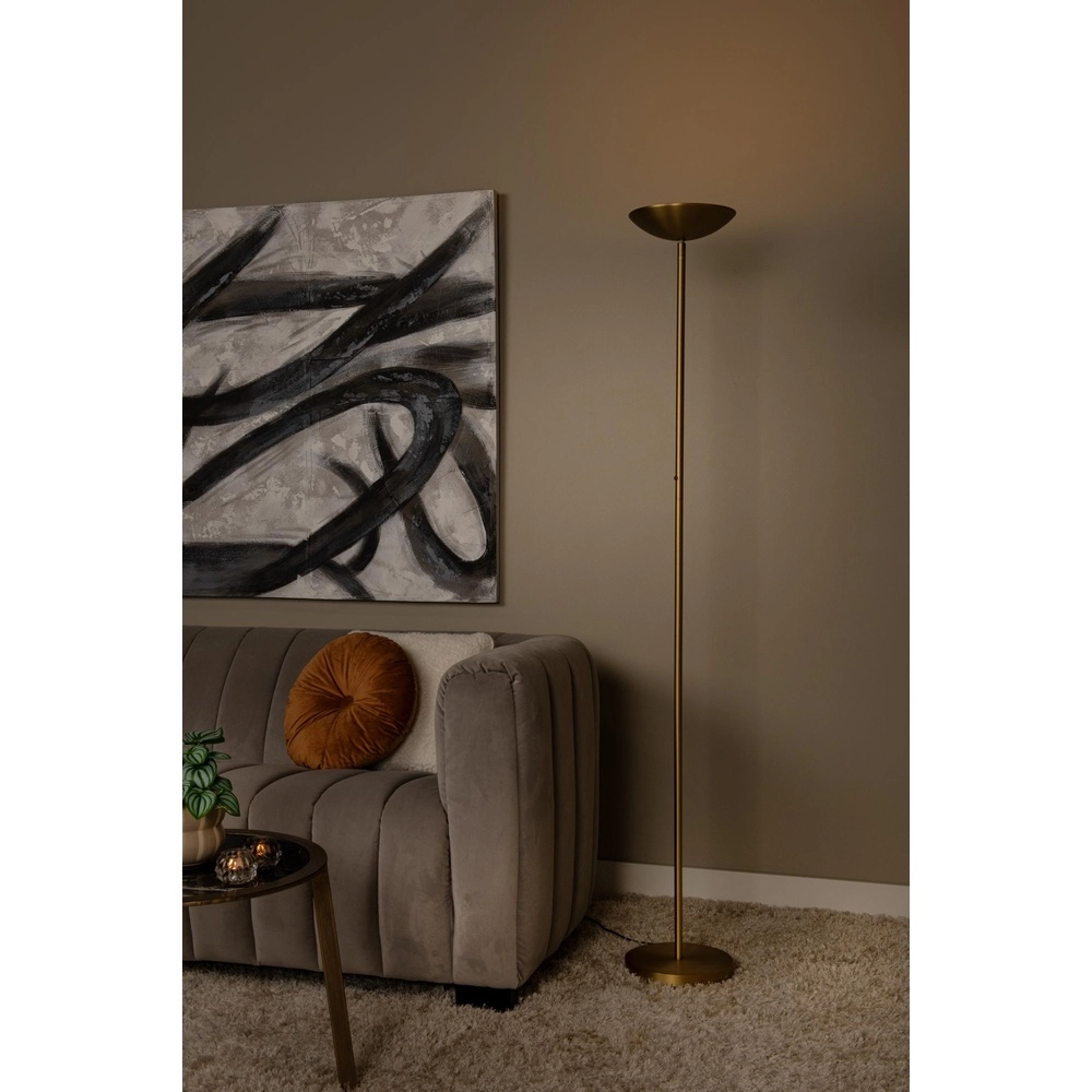 Design vloerlamp Zenith goud Lucide 5411212194053