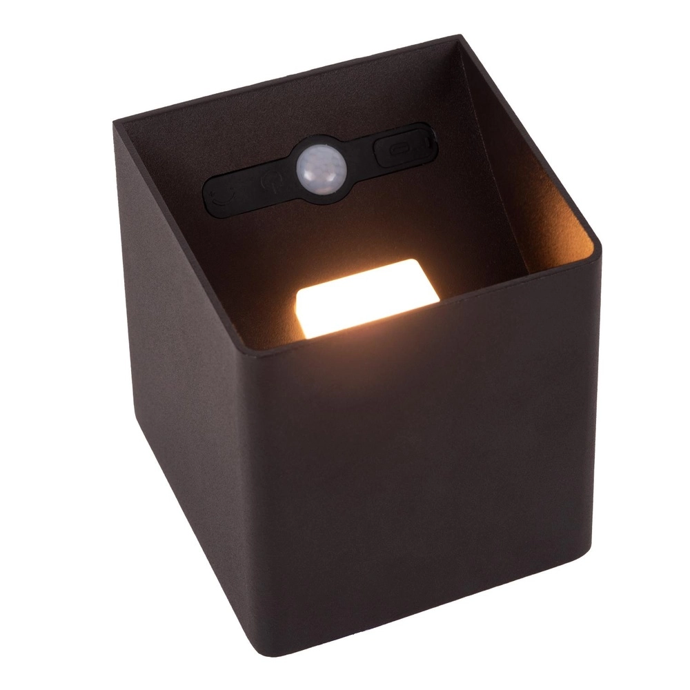 Oplaadbare wandlamp Vertigo magnetisch zwart Lucide 5411212272386