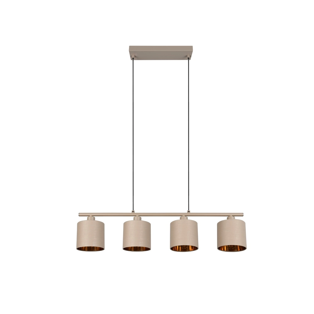4-lichts hanglamp Tommy zand bruin Trio 4017807724165