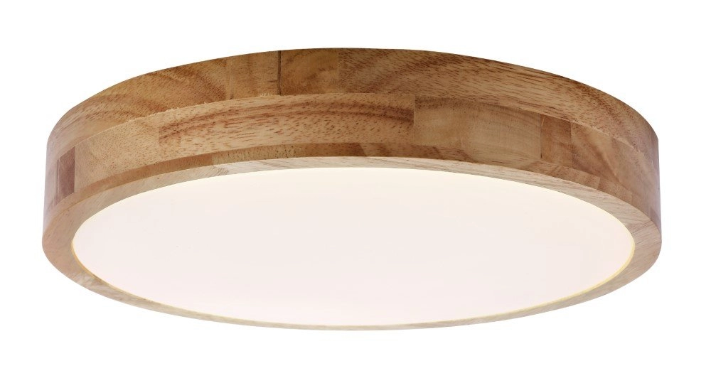 Houten plafonnière Slimline Ø 49cm