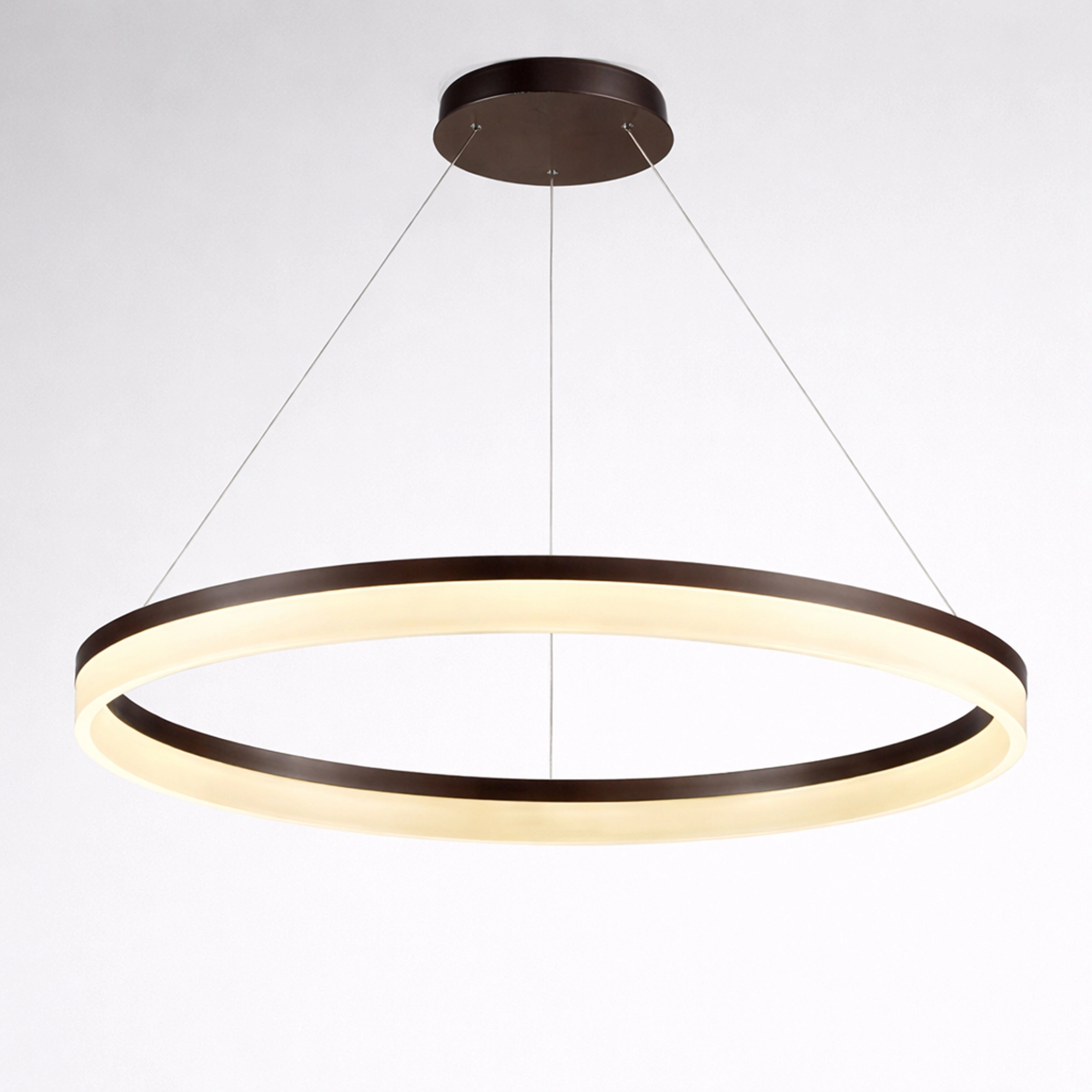 Strakke hanglamp Ara Ø 100cm brons