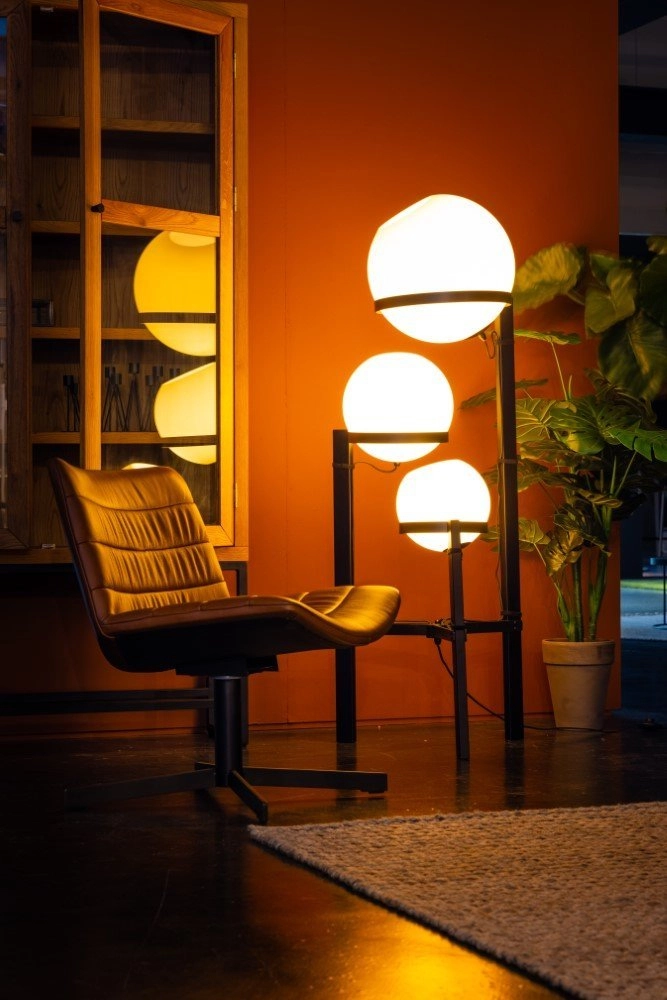 Glazen vloerlamp Orb Opal ETH 8720195300267
