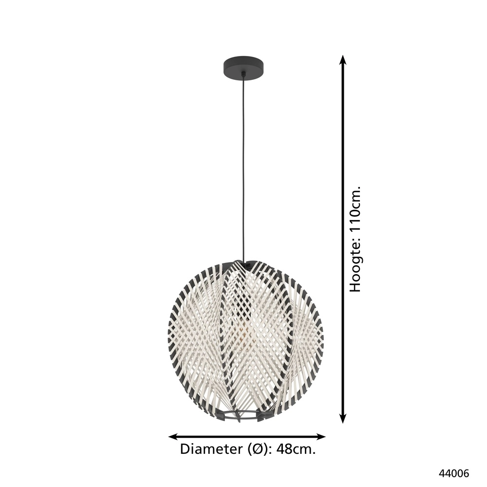 Design hanglamp Waverton Ø 48cm Eglo 9002759440060