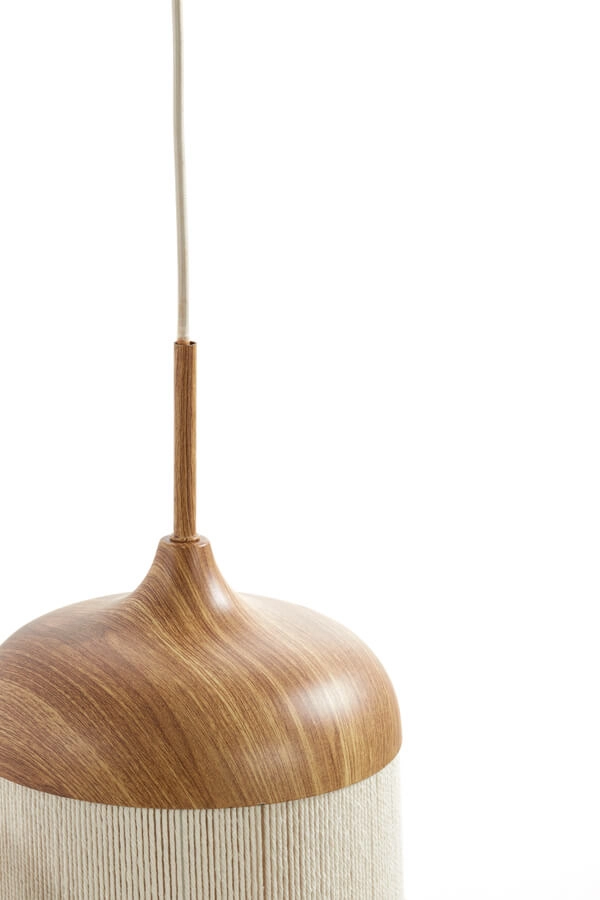 Hanglamp 3-lichts Dania lichte hout print Light & Living 8717807710101