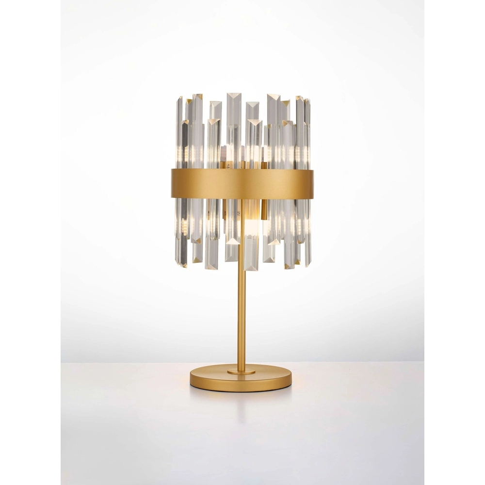 Gouden tafellamp Crown Ø 25cm Lyora 5212017468345