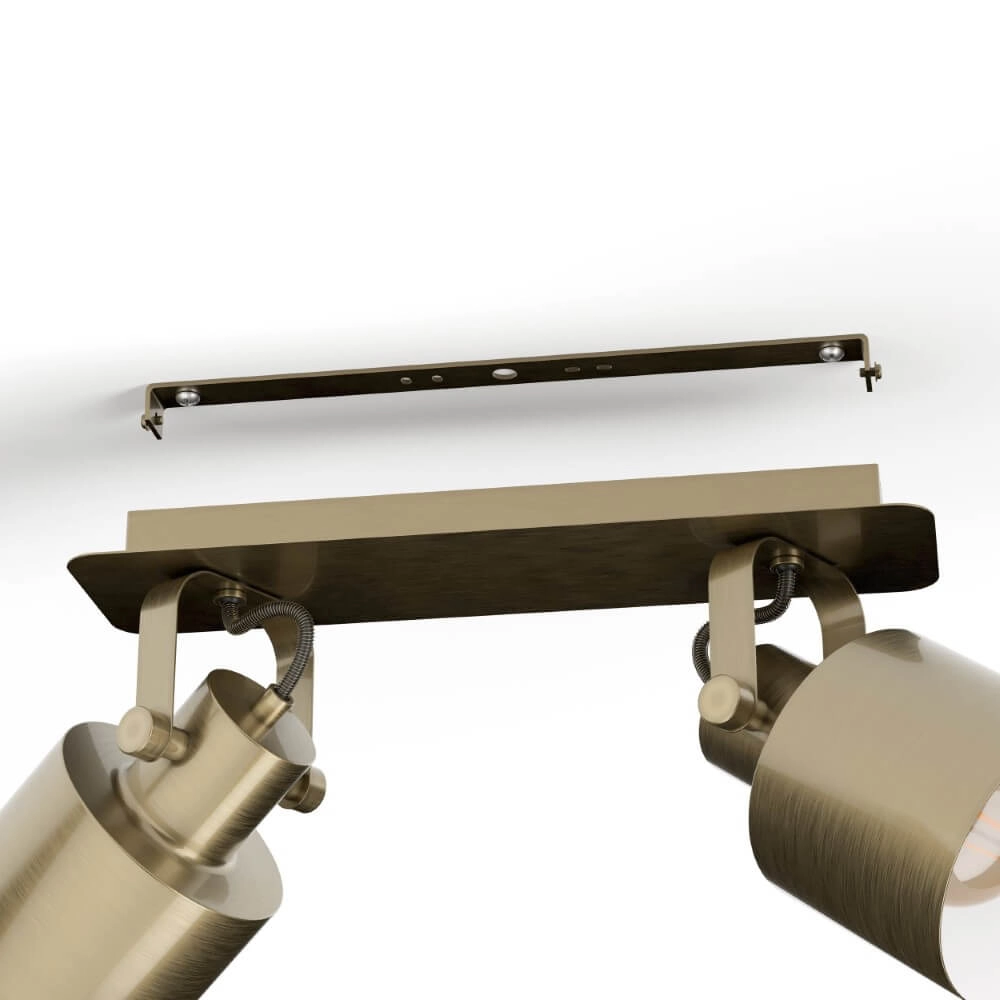 Messing plafondspot Southery 2-lichts Eglo 9002759438180