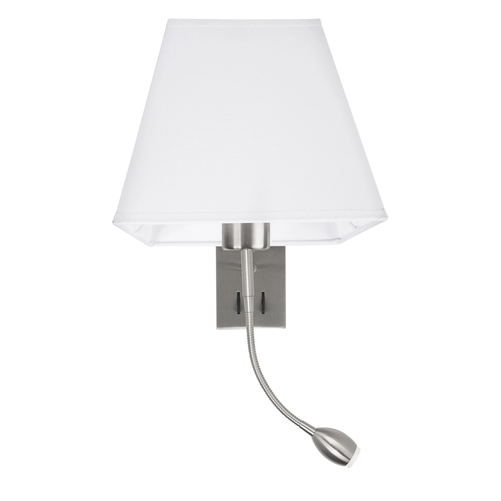 Wandlamp Valencia wit met chroom Wandlamp Valencia wit met chroom